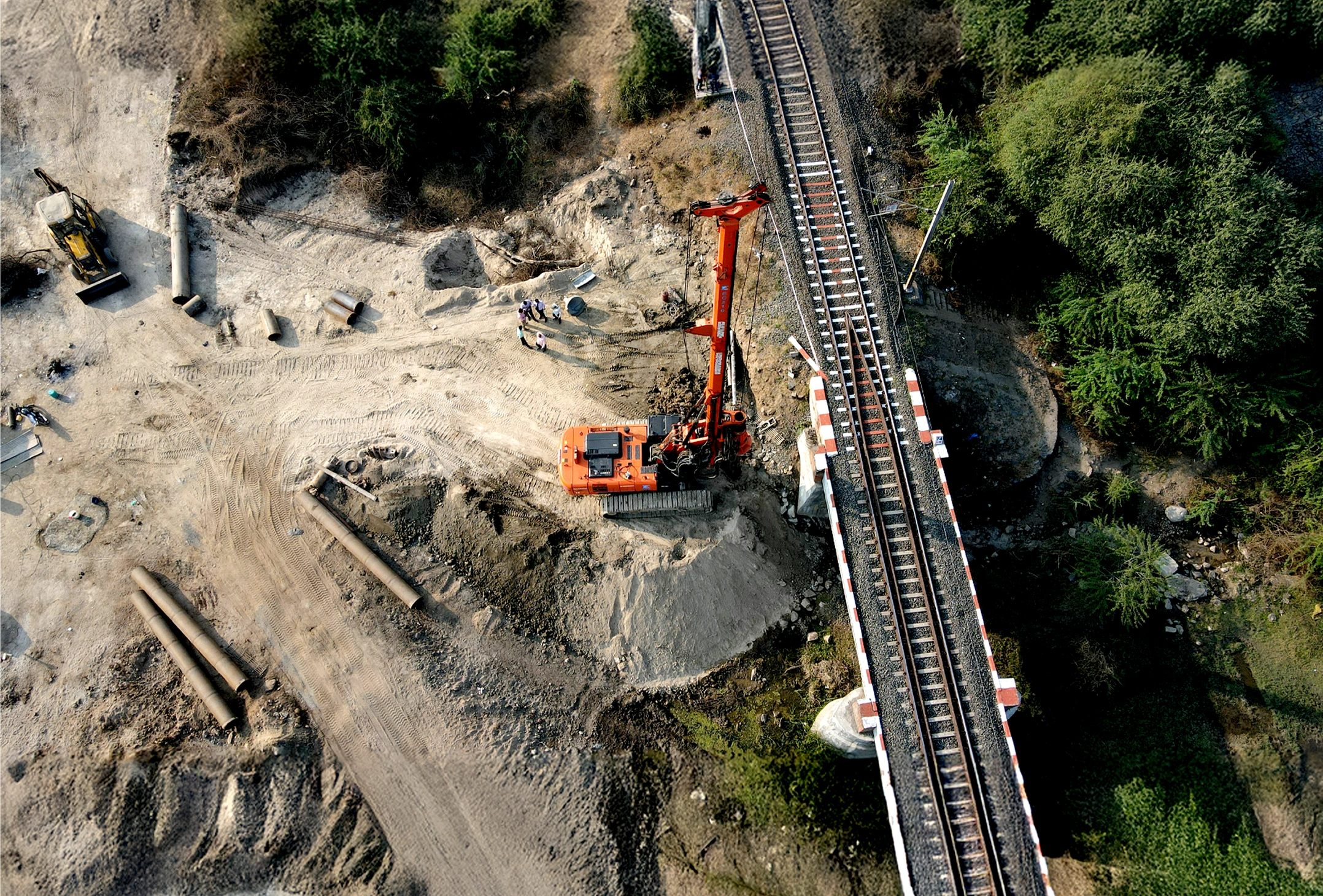 Industrial foundations for power plants, factories, and refineries